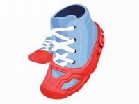 BIG Ochranné návleky na botičky červené